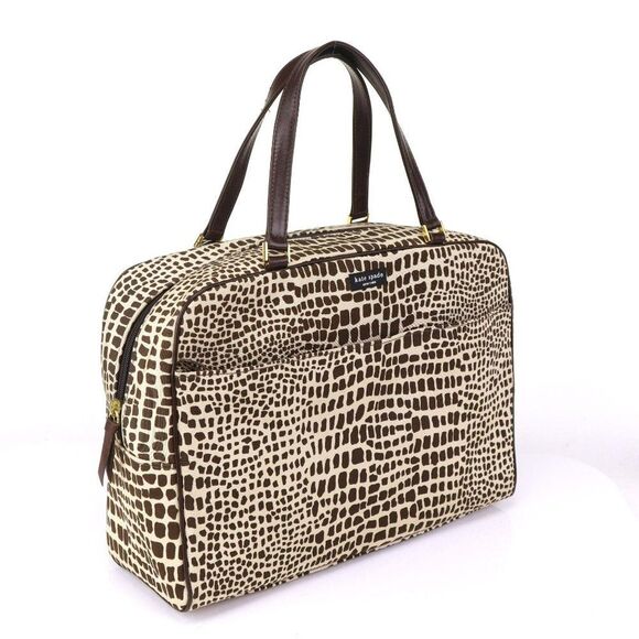 Kate Spade SAFARI Weekender Travel Satchel in Brown $295+ - Picture 1 of 12